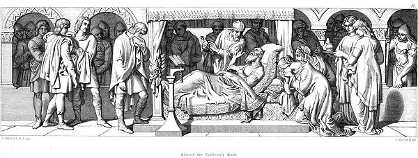 Death of Edward the Confessor, 1042 (1866). Artist: Daniel Maclise