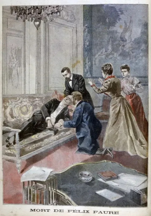 Framed Print : The Death of Felix Faure, 1899. Artist: Oswaldo Tofani Framed Print : The Death of Felix Faure, 1899. Artist: Oswaldo Tofani
