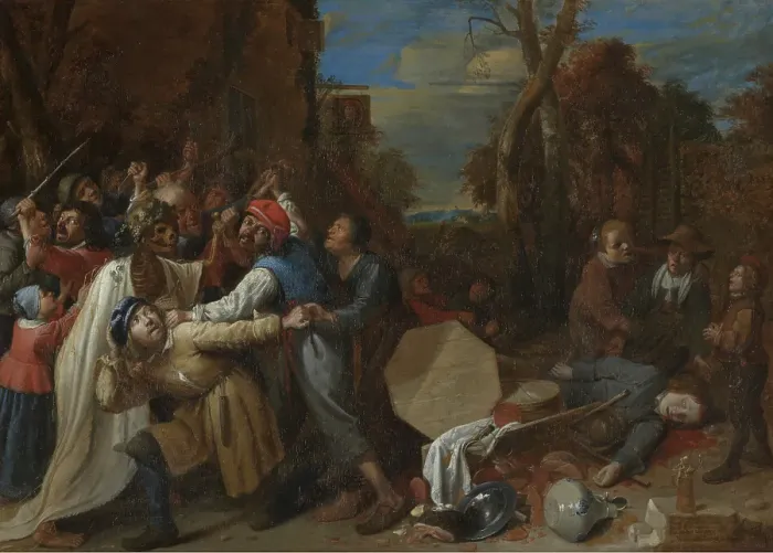 Framed Print : Death is Fierce and Quick, 1648-1649. Creator: Joos van Craesbeeck Framed Print : Death is Fierce and Quick, 1648-1649. Creator: Joos van Craesbeeck
