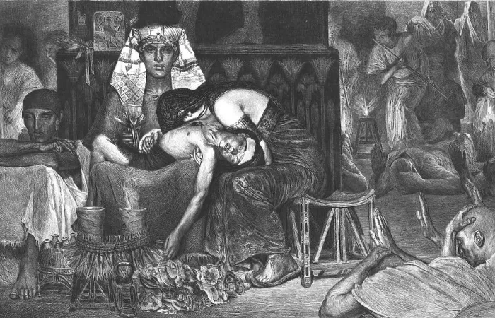 Framed Print : The Death of the First Born, after Lawrence Alma-Tadema, R.A. c1880-83. Creator: A Mongin Framed Print : The Death of the First Born, after Lawrence Alma-Tadema, R.A. c1880-83. Creator: A Mongin