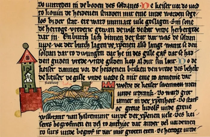 Framed Print : Death of Frederick Barbarossa, c1154, (1907) Framed Print : Death of Frederick Barbarossa, c1154, (1907)