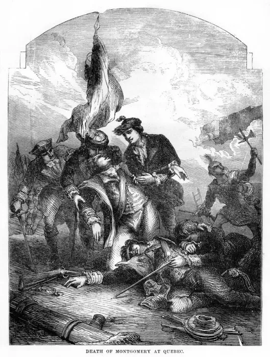 Framed Print : The Death of General Richard Montgomery at Quebec, 1775, (1872) Framed Print : The Death of General Richard Montgomery at Quebec, 1775, (1872)
