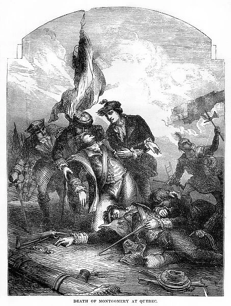The Death of General Richard Montgomery at Quebec, 1775, (1872)