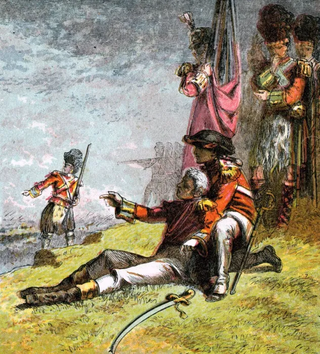 Framed Print : Death of General Wolfe, 1759 (c1850s) Framed Print : Death of General Wolfe, 1759 (c1850s)