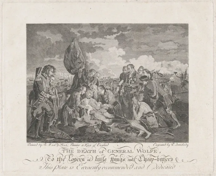 Framed Print : The Death of General Wolfe (September 13, 1759), after 1776. after 1776. Creator: P Framed Print : The Death of General Wolfe (September 13, 1759), after 1776. after 1776. Creator: P