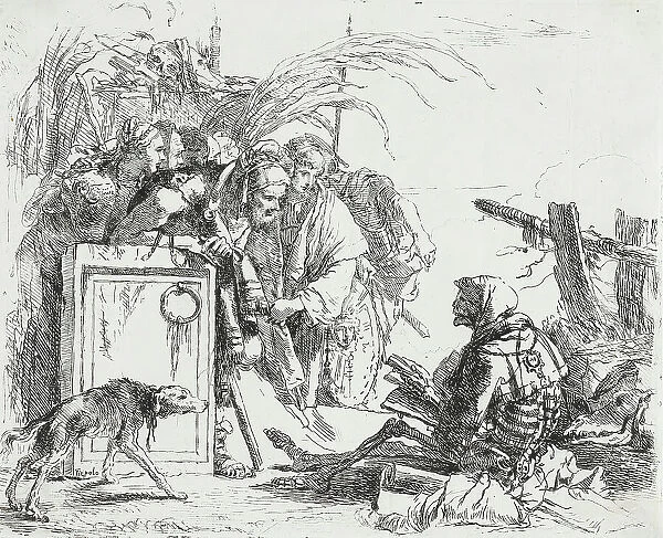 Death Giving Audience, c1741-1742. Creator: Giovanni Battista Tiepolo