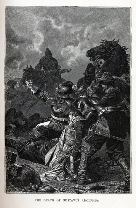 Framed Print : The Death of Gustavus Adolphus, 1882. Artist: Brend amour, Richard (1831-1915) Framed Print : The Death of Gustavus Adolphus, 1882. Artist: Brend amour, Richard (1831-1915)