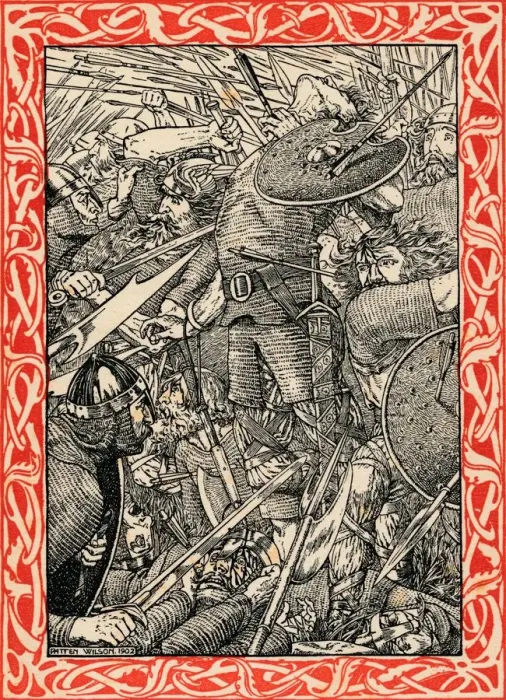Framed Print : The Death of Harold, 1902 Framed Print : The Death of Harold, 1902