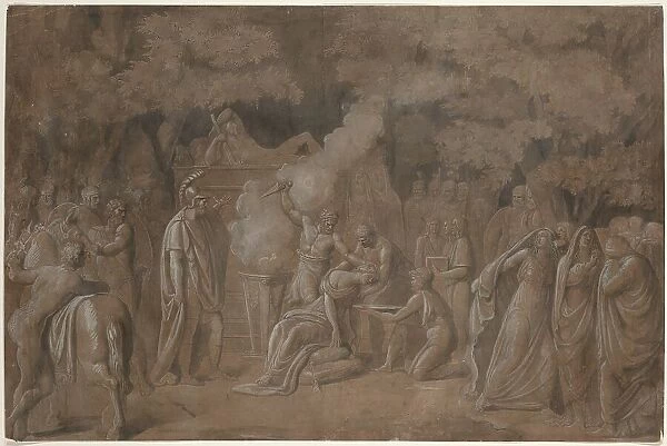 Death of Iphigenia (?), possibly c. 1758 / 1759. Creator: Benjamin West