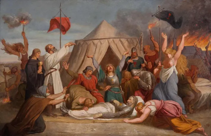 Framed Print : The Death of John Zizka, c. 1850. Artist: Javurek, Karel (1815-1909) Framed Print : The Death of John Zizka, c. 1850. Artist: Javurek, Karel (1815-1909)