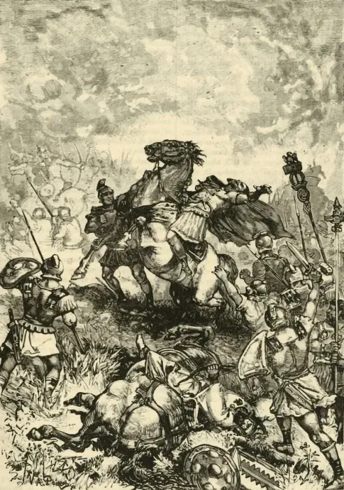 Framed Print : Death of Julian the Apostate, 1890. Creator: Unknown Framed Print : Death of Julian the Apostate, 1890. Creator: Unknown