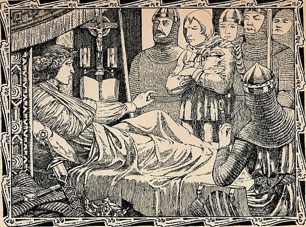 Death of King Richard I, 1902. Artist: Patten Wilson