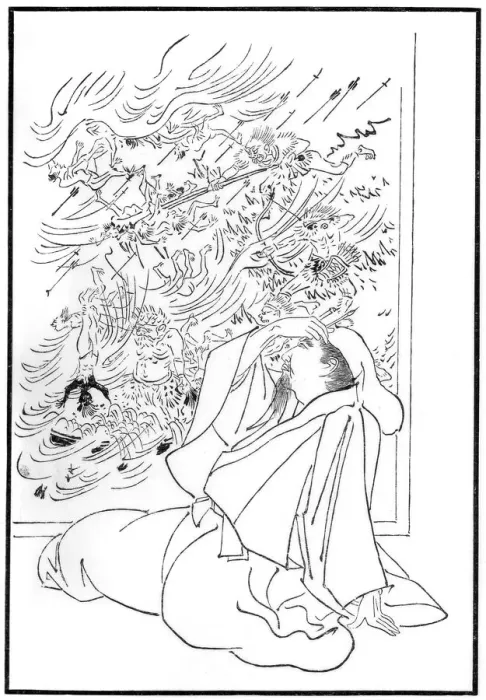 Framed Print : The death of Kose no Hirotaka, 1886 Framed Print : The death of Kose no Hirotaka, 1886