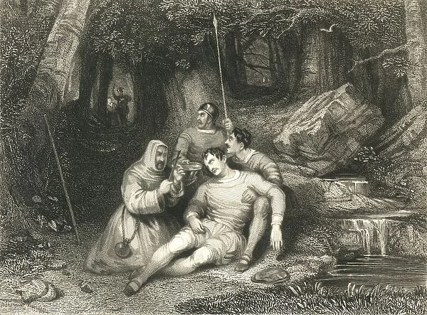 Death of Llewellyn, c1836. Creators: Unknown, William Radclyffe