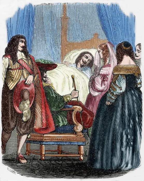 Framed Print : Death of Louis XIII, 1643, (1851). Creator: Ed Coppin Framed Print : Death of Louis XIII, 1643, (1851). Creator: Ed Coppin