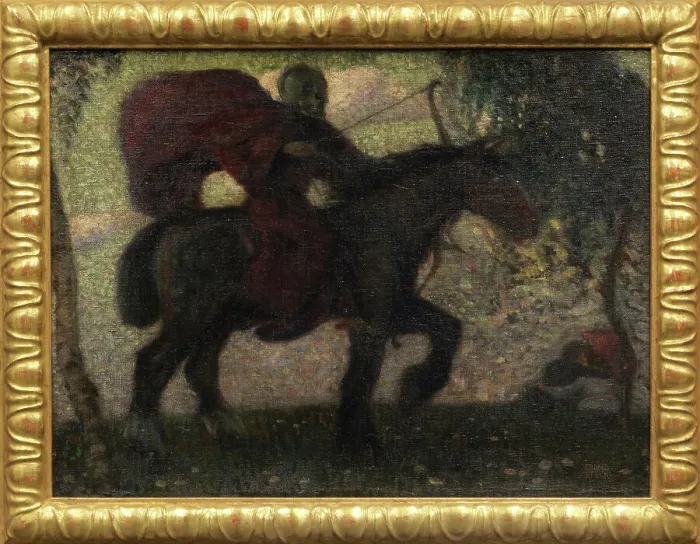 Framed Print : Death and lovers, c.1890. Creator: Stuck, Franz, Ritter von (1863-1928) Framed Print : Death and lovers, c.1890. Creator: Stuck, Franz, Ritter von (1863-1928)