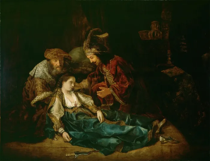 Framed Print : The Death of Lucretia (?), mid-1640s. Creator: School of Rembrandt van Rijn Framed Print : The Death of Lucretia (?), mid-1640s. Creator: School of Rembrandt van Rijn