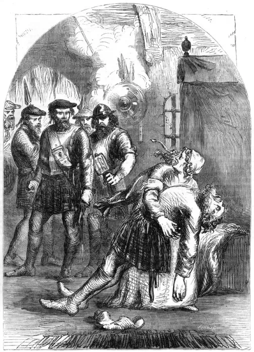 Framed Print : Death of Mac Ian, the massacre of Glencoe, 1692, (19th century) Framed Print : Death of Mac Ian, the massacre of Glencoe, 1692, (19th century)
