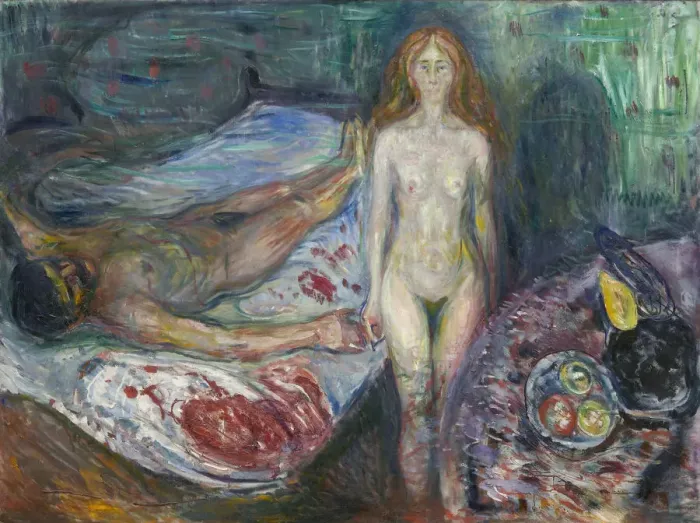 Framed Print : The Death of Marat. Artist: Munch, Edvard (1863-1944) Framed Print : The Death of Marat. Artist: Munch, Edvard (1863-1944)