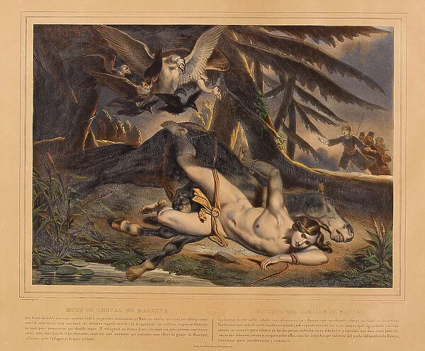 The Death of Mazeppa, 1839. Creator: Boulanger, Louis Candide (1806-1867)
