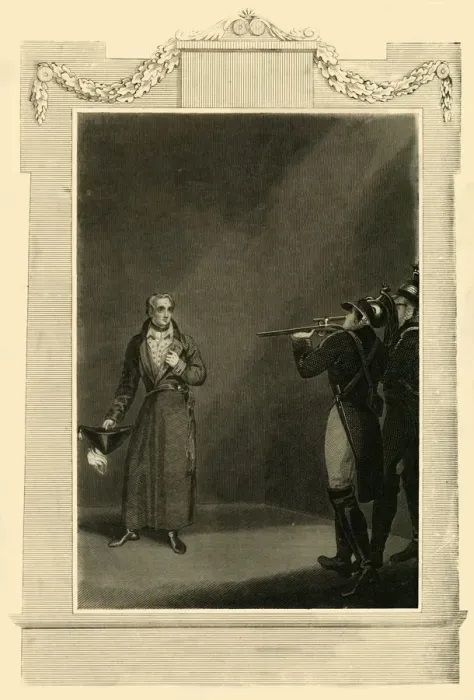 Framed Print : The Death of Murat, (1815), 1816. Creator: Unknown Framed Print : The Death of Murat, (1815), 1816. Creator: Unknown