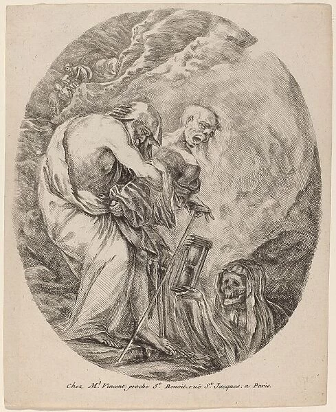 Death with an Old Man, probably 1648. Creator: Stefano della Bella