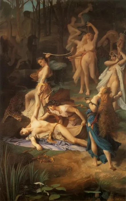 Framed Print : Death of Orpheus, 1866. Artist: Levy, Emile (1826-1890) Framed Print : Death of Orpheus, 1866. Artist: Levy, Emile (1826-1890)