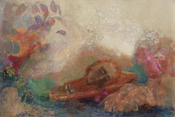 Framed Print : The Death of Orpheus, c1908-1910. Creator: Redon, Odilon (1840-1916) Framed Print : The Death of Orpheus, c1908-1910. Creator: Redon, Odilon (1840-1916)