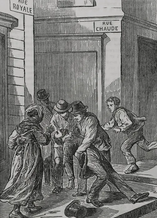 Framed Print : Death of Paul Beurtheret, editor of the 'Union Liberale', hit by a Prussian projectile at... 1871. Creator: Unknown Framed Print : Death of Paul Beurtheret, editor of the 'Union Liberale', hit by a Prussian projectile at... 1871. Creator: Unknown