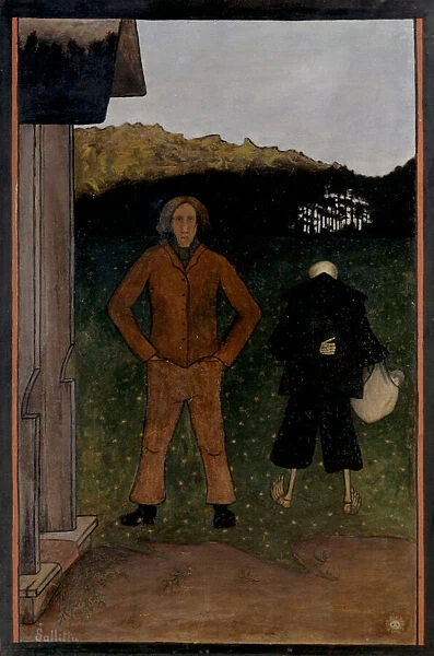 Death and the Peasant, 1896. Creator: Simberg, Hugo (1873-1917)