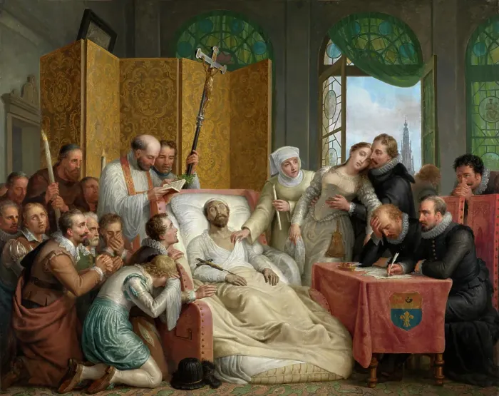 Framed Print : The Death of Peter Paul Rubens, 1827. Creator: Mathieu Van Bree Framed Print : The Death of Peter Paul Rubens, 1827. Creator: Mathieu Van Bree