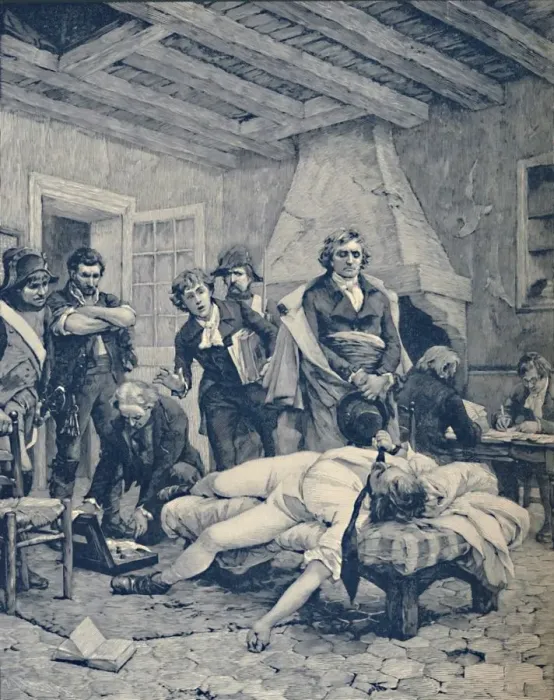Framed Print : The Death of Pichegru, 1804, (1896). Artist: M Haider Framed Print : The Death of Pichegru, 1804, (1896). Artist: M Haider