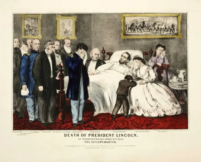 Framed Print : Death of President Lincoln, at Washington, DC, April 15th 1865, pub Framed Print : Death of President Lincoln, at Washington, DC, April 15th 1865, pub