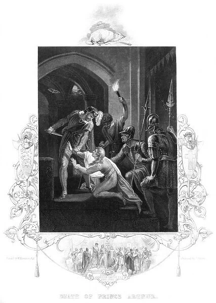 The death of Prince Arthur (1187-1203), 19th century. Artist: J Rogers