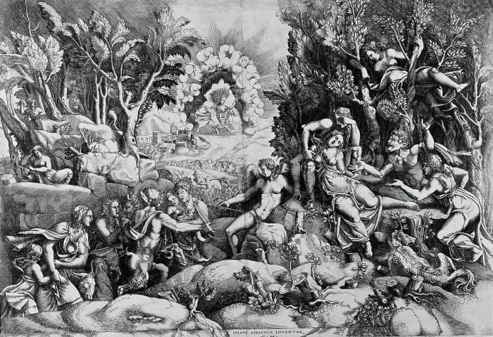 Framed Print : The Death of Procris, c1540. Creator: Giorgio Ghisi Framed Print : The Death of Procris, c1540. Creator: Giorgio Ghisi