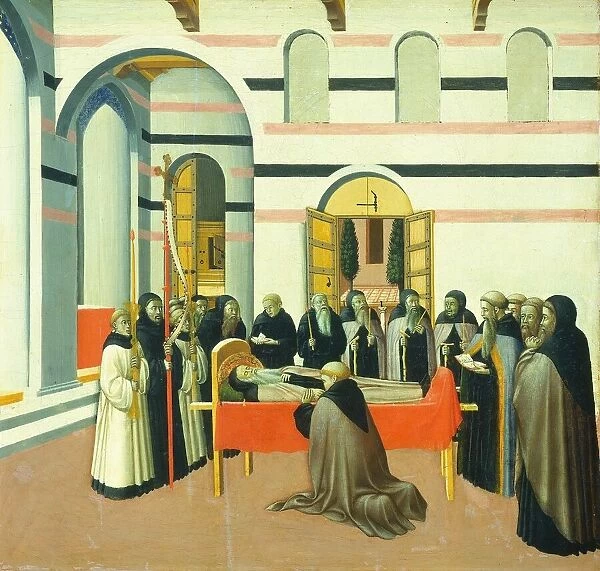 The Death of Saint Anthony, c. 1430  /  1435. Creators: Sano di Pietro