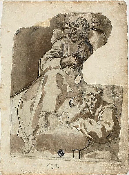 Death of a Saint, c.1580. Creator: Unknown