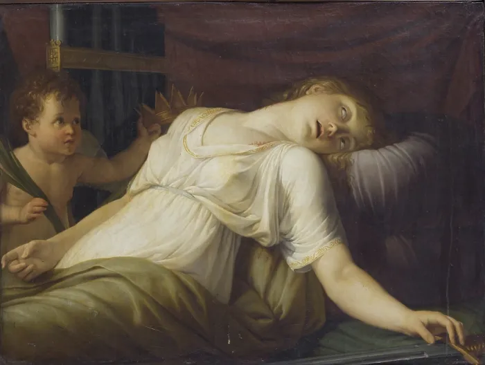 Framed Print : The Death of Saint Cecilia, 1805. Creator: Pozzi, Andrea (1777-1837) Framed Print : The Death of Saint Cecilia, 1805. Creator: Pozzi, Andrea (1777-1837)