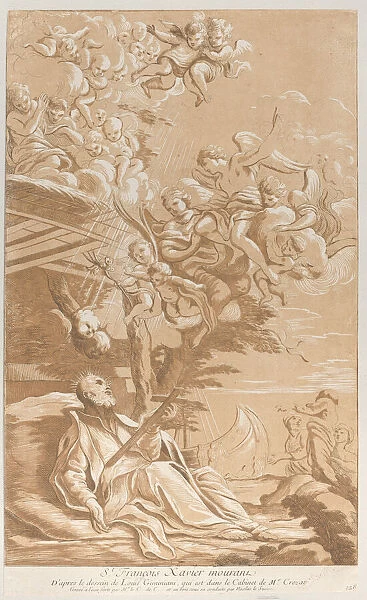 Death of Saint Francis Xavier, ca. 1729. Creator: Caylus, Anne-Claude-Philippe de