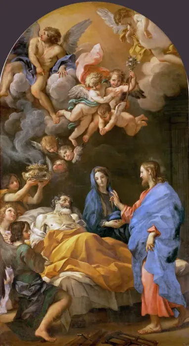 Framed Print : Death of Saint Joseph Framed Print : Death of Saint Joseph