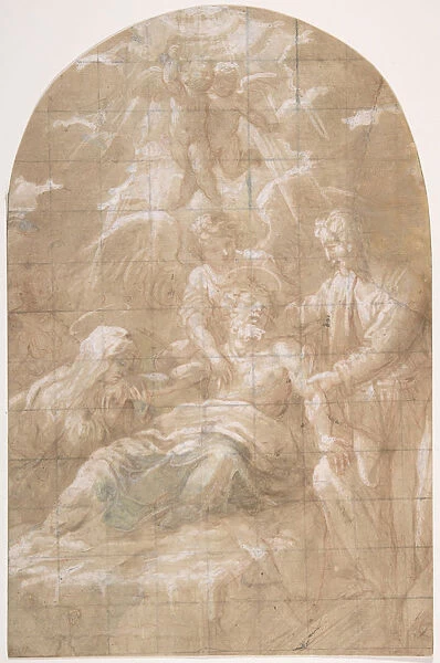 Death of Saint Joseph, 17th century. Creator: Anon
