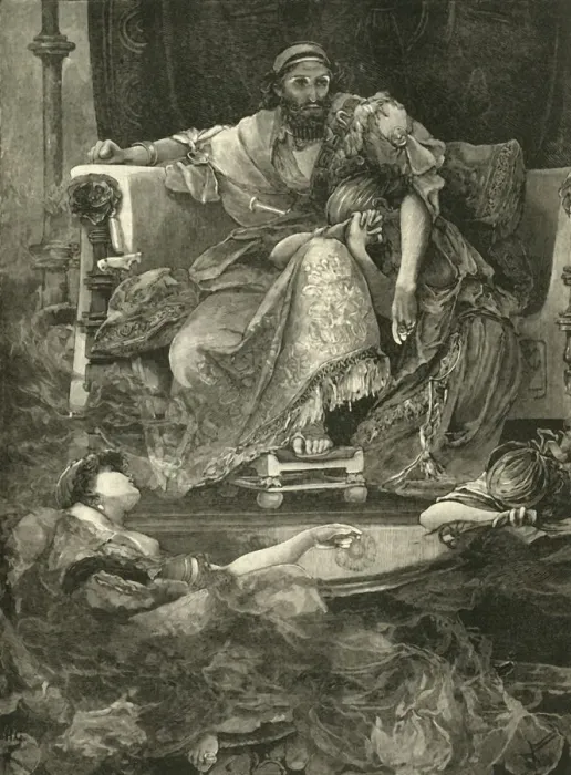 Framed Print : The Death of Sardanapalus, 1890. Creator: Unknown Framed Print : The Death of Sardanapalus, 1890. Creator: Unknown