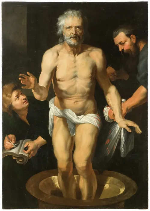 Framed Print : The Death of Seneca. Creator: Anon Framed Print : The Death of Seneca. Creator: Anon