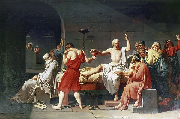 The Death of Socrates, 4th century BC, (1787). Artist: Jacques-Louis David