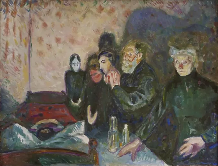 Framed Print : Death Struggle, 1915. Creator: Edvard Munch Framed Print : Death Struggle, 1915. Creator: Edvard Munch