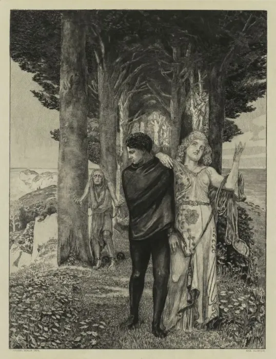 Framed Print : On Death Part Two, Opus XIII Print 4: Genius (Artist), 1903. Creator: Max Klinger (German Framed Print : On Death Part Two, Opus XIII Print 4: Genius (Artist), 1903. Creator: Max Klinger (German