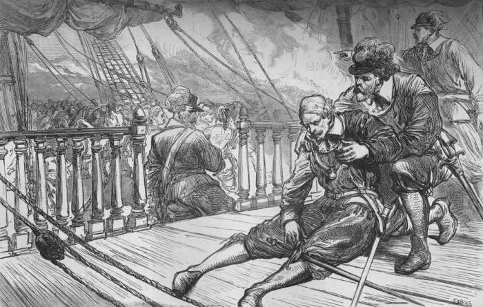 Framed Print : Death of Van Tromp, 10 August 1653, (c1880) Framed Print : Death of Van Tromp, 10 August 1653, (c1880)