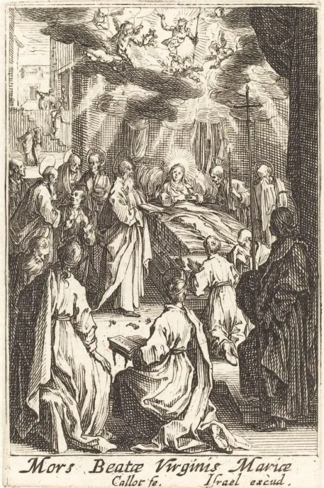Framed Print : The Death of the Virgin, in or after 1630. Creator: Jacques Callot Framed Print : The Death of the Virgin, in or after 1630. Creator: Jacques Callot
