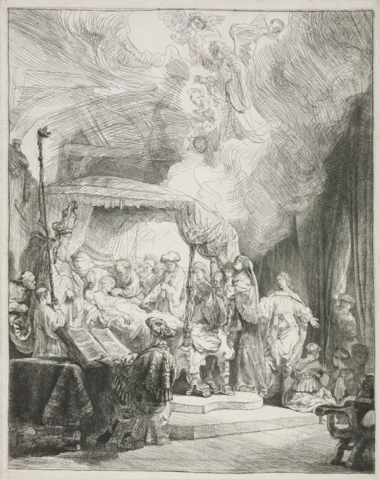 Framed Print : Death of the Virgin, 1639. Creator: Rembrandt van Rijn (Dutch, 1606-1669) Framed Print : Death of the Virgin, 1639. Creator: Rembrandt van Rijn (Dutch, 1606-1669)