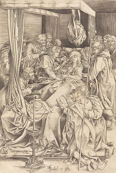 The Death of the Virgin, c. 1480 / 1490. Creator: Israhel van Meckenem